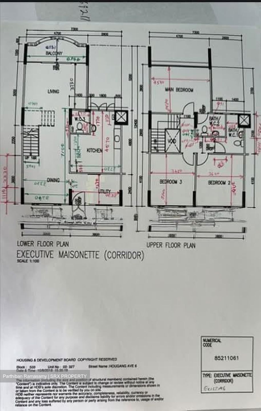 Blk 533 Hougang Avenue 6 (Hougang), HDB Executive #605400211